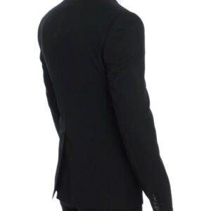 Dolce & Gabbana Elegant Slim Fit Black Wool Blazer