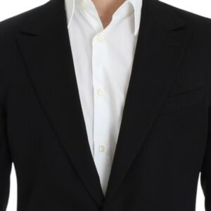 Dolce & Gabbana Elegant Slim Fit Black Wool Blazer