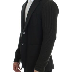 Dolce & Gabbana Elegant Green Cashmere Blazer Jacket