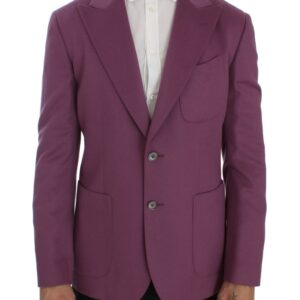 Dolce & Gabbana Elegant Purple Cashmere-Silk Blend Blazer