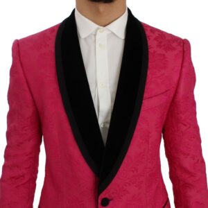 Dolce & Gabbana Floral Brocade Single-Breasted Blazer