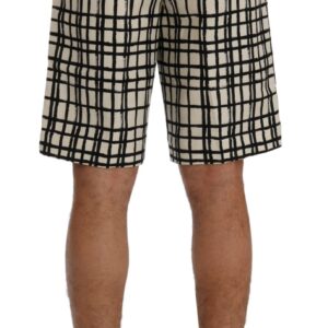 Dolce & Gabbana Elegant Striped Cotton-Linen Shorts