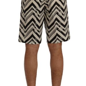 Dolce & Gabbana Striped Casual Knee-High Shorts