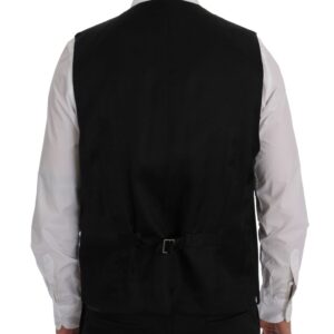 Dolce & Gabbana Elegant Striped Wool Blend Waistcoat Vest