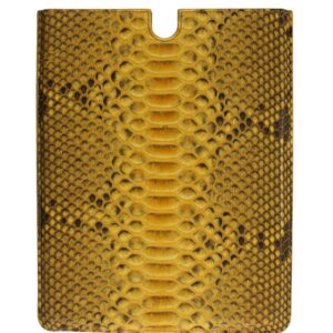 Dolce & Gabbana Sleek Python Snakeskin Tablet Case in Yellow