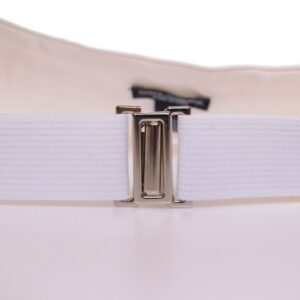 Dolce & Gabbana Elegant White Silk Cummerbund