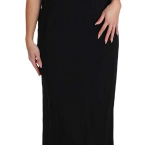 Dolce & Gabbana Elegant Black Maxi Sheath Dress