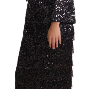 Dolce & Gabbana Sequined Shift Midi Dress – Timeless Elegance