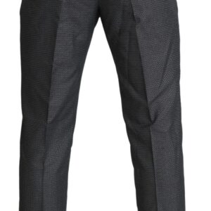 Dolce & Gabbana Elegant Gray Slim Fit Dress Trousers