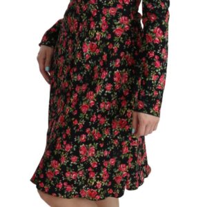 Dolce & Gabbana Floral A-Line Viscose Knee Length Dress