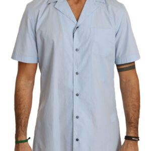 Dolce & Gabbana Elegant Blue Cotton Casual Shirt