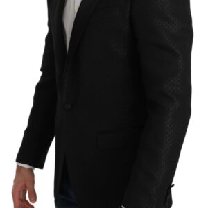 Dolce & Gabbana Slim Fit Martini Black Blazer Jacket