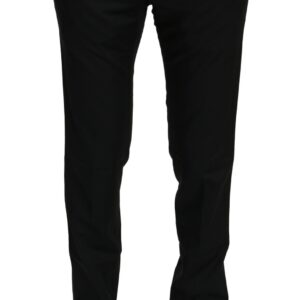 Dolce & Gabbana Elegant Black Wool Dress Pants