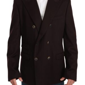 Dolce & Gabbana Elegant Bordeaux Taormina Cashmere Blazer