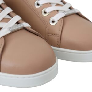 Jimmy Choo Powder Pink Nappa Leather Sneakers