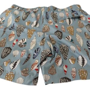 Dolce & Gabbana Elegant Seashell Print Swim Trunks