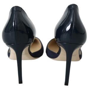 Jimmy Choo Elegant Navy Suede Pointed Toe Pumps