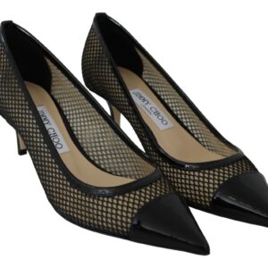 Jimmy Choo Chic Patent Mesh Pointed Pumps