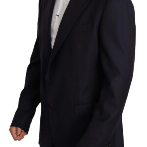 Dolce & Gabbana Elegant Black Virgin Wool Men’s Blazer