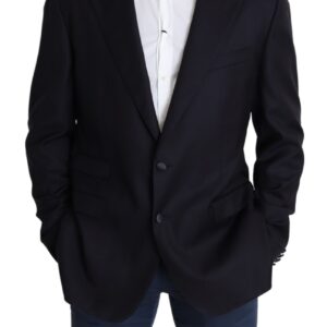 Dolce & Gabbana Elegant Black Virgin Wool Men’s Blazer