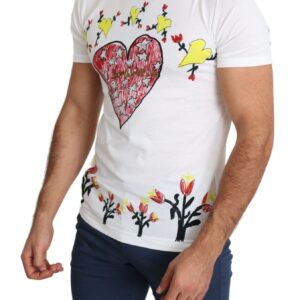 Dolce & Gabbana Chic Saint Valentine Print Crew Neck T-Shirt