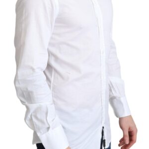 Dolce & Gabbana Elegant White Cotton Dress Shirt Slim Fit