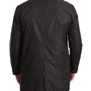 Dolce & Gabbana Elegant Black Trench Coat for Sophisticated Men