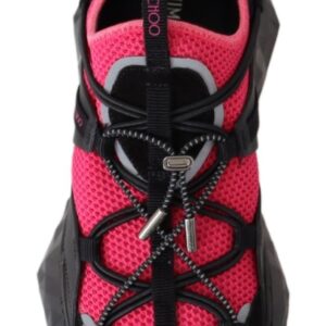 Jimmy Choo Electric Elegance Leather Mesh Sneakers