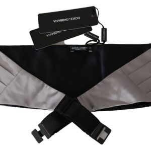 Dolce & Gabbana Elegant Gray Silk Cummerbund for Men