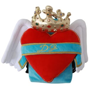 Dolce & Gabbana Jeweled Heart Wings Backpack