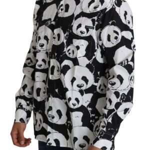 Dolce & Gabbana Panda Print Pure Cotton Shirt – Black White