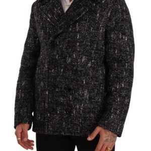 Dolce & Gabbana Chic Double Breasted Wool Blend Overcoat