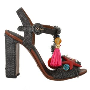 Dolce & Gabbana Elegant Marina T-Strap Heels Sandals