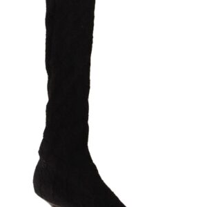 Dolce & Gabbana Elegant Black Stretch Socks Boots