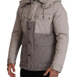 Dolce & Gabbana Elegant Lightweight Gray Windbreaker Jacket