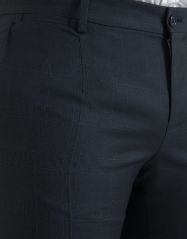 Dolce & Gabbana Blue Wool Men Skinny Dress Pants - Image 4