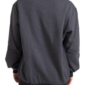 Dolce & Gabbana Elegant Dark Gray Crew Neck Sweater