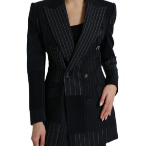 Dolce & Gabbana Elegant Striped Virgin Wool Blazer