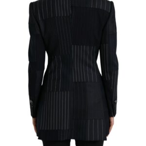 Dolce & Gabbana Elegant Striped Virgin Wool Blazer