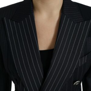 Dolce & Gabbana Elegant Striped Virgin Wool Blazer