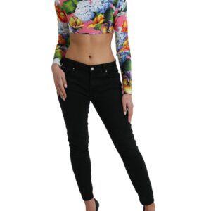 Dolce & Gabbana Floral Elegance Cropped Blouse