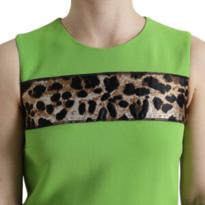 Dolce & Gabbana Chic Apple Green Shift Dress