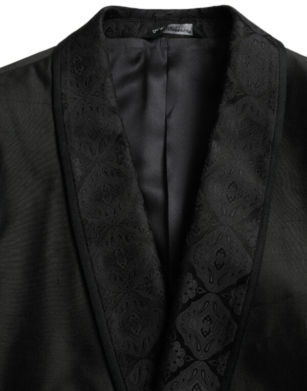 Dolce & Gabbana Black MARTINI Single Breasted Coat Blazer - Image 6