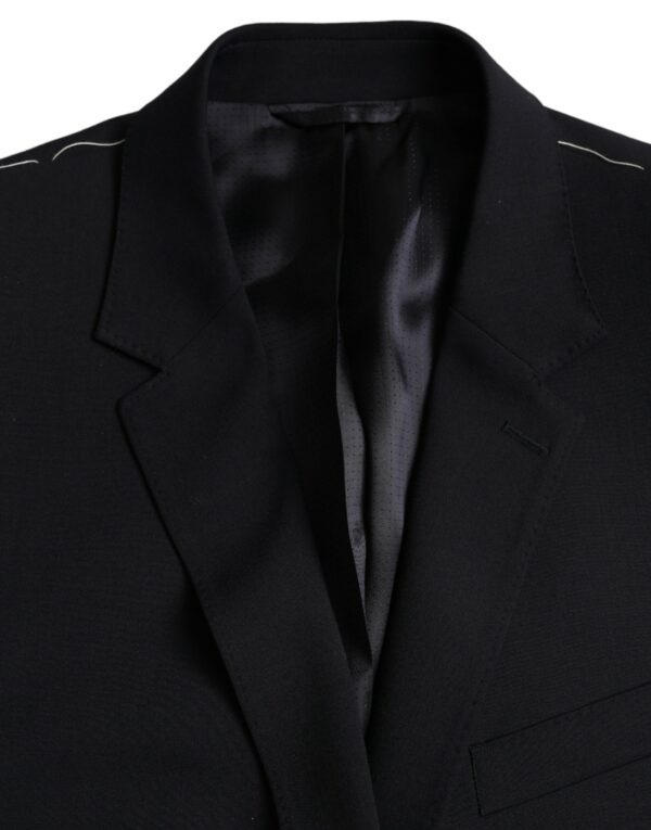 Dolce & Gabbana Black MARTINI Single Breasted Coat Blazer - Image 6