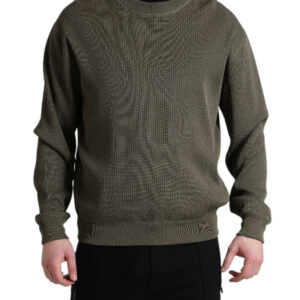 Dolce & Gabbana Elegant Green Crew Neck Sweater