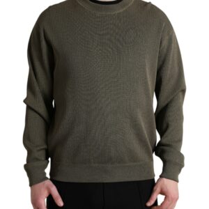 Dolce & Gabbana Elegant Green Crew Neck Sweater