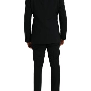 Dolce & Gabbana Black Wool MARTINI Formal 2 Piece Suit