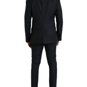 Dolce & Gabbana Dark Blue Wool NAPOLI Formal 2 Piece Suit