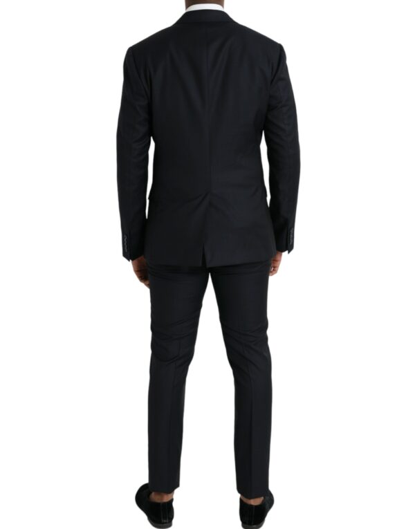 Dolce & Gabbana Dark Blue Wool NAPOLI Formal 2 Piece Suit - Image 3