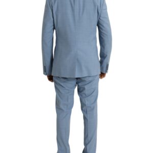 Dolce & Gabbana Light Blue Polyester MARTINI Formal 2 Piece Suit